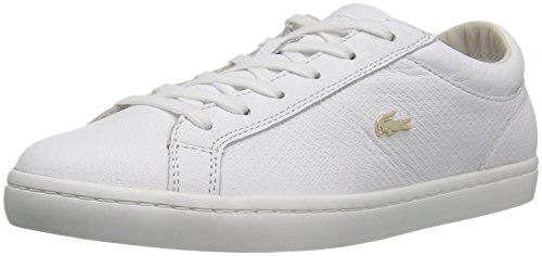 Lacoste Women's Straightset 316 3 Caw Wht Fashion Sneaker, White, 7 M US