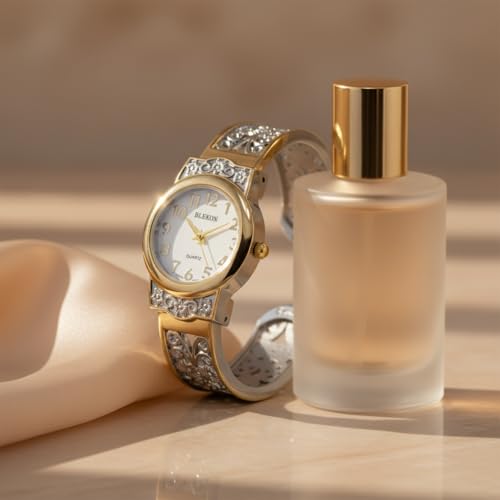 Montre montre bracelet quartz japonais femme boîtier 28 mm bicolore idée cadeau idéal