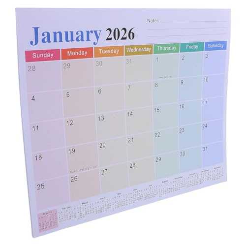 Baluue Month Magnetic Refrigerator Calendar Fade-resistant Family Fridge Planner with Large Writing Spaces for Meal Planning Appointments and Home Organization