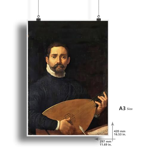 Nice Captain Top 100 Classical Composers Portrait Poster Musician A3 Prints Wall Art Decor (82 Giovanni Gabrieli)