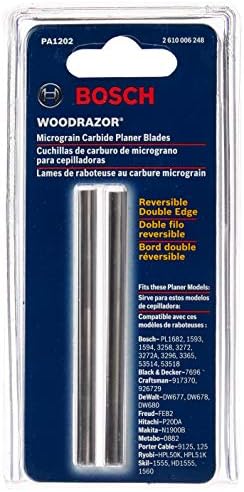 BOSCH PA1202 Pair of Woodrazor Tungsten Carbide Planer Blades