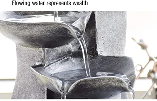 Fonte de água interna Fonte de mesa em cascata Meditação zen Fonte de cachoeira interna para escritó