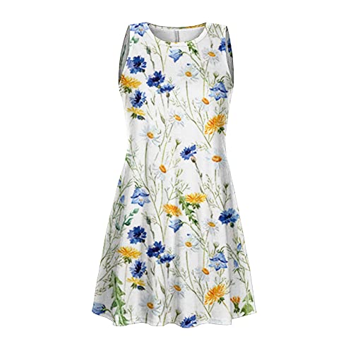 Sundresses For Women Casual Beach Women's Summer Long Formal Satin Dress Mock Neck Sleeveless Side Slit Flowy Maxi Tank Dresses Casual White #TOP3