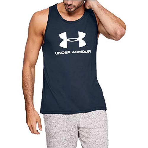 Image of Under Armour Sportstyle Logo Vest - SS21 - Small Navy Blue