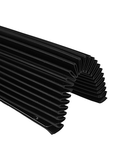 sourcingmap Rubber Machine Tool Foldable Accordion Cover Shield Guard 50cm x 40cm - Image 2