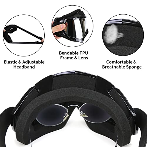 image for JAMIEWIN Motocross Goggles for ATV, Dirt Bike, Motorcycle, UTV & MX - 
