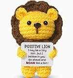 Katyjun Geschenke für Frauen 1 Kleiner Löwen Plüschtier + 1 Kleiner Hasen Plüschtier Jahrestag Geschenk für Sie Ideale für Emotionale Ermutigung & Begleitung Glücksbringer