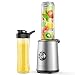 Produktbild HadinEEon Mini Standmixer Smoothie-Mixer, Elektrischer Blender für Smoothie, Shakes, Eis und Tiefkühlfrüchte, Babynahrung, mit 2x600ml BPA Freie Flasche