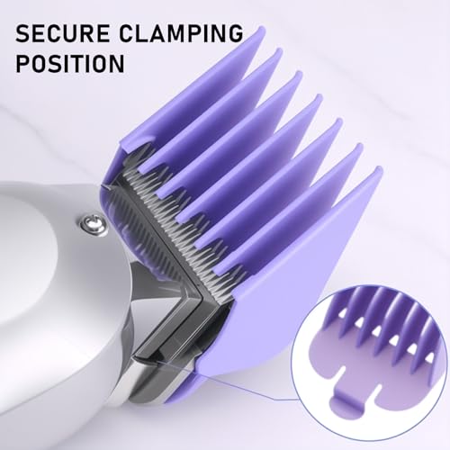 Compatible with Wahl Clipper Guards Set,10Pack Professional Hair Clipper Guards Fits for Most Wahl Clippers,Multi Color Coded Clippers Guide Comb,Cutting Length From 1/16\'\' to 1\'\'.