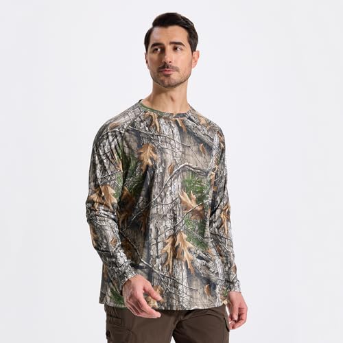 LOOGU Men's UPF 50+ UV Sun Protection SPF Rash Guard Lightweight Long Sleeve Shirts Outdoor for Fishing Hiking Swimming Running — view 2