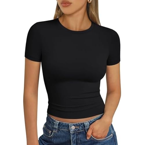 Trendy Queen Womens Short Sleeve T Shirt Basic Summer Top
