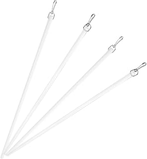 Toyvian 4 Piezas Varilla para Cortinas de Tirador para Abrir y Cerrar Cortinas Accesorio Resistente y Fácil de Instalar para Ventanas y Dormitorios