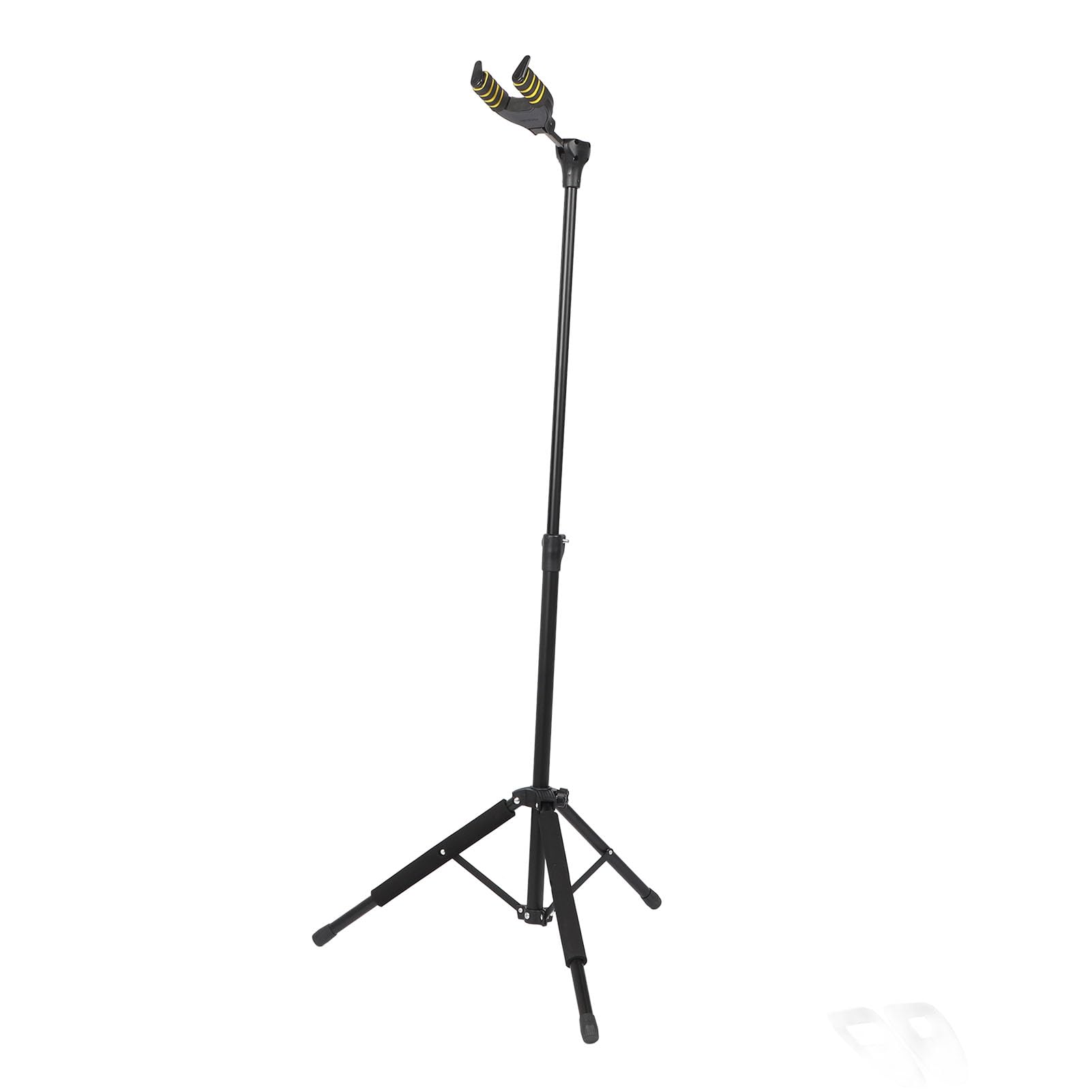 Eujgoov Regulowany Przenośny Stojak na Gitarę System Automatycznej Blokady Składany Statyw z regulacją Wysokości do Gitar, Basów, Ukulele, Stojaka Podłogowego, Metalu Odpornego na