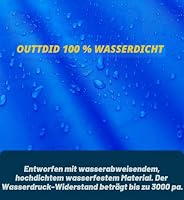 Tischtennisplatte Abdeckung, 600D Wasserdichte Abdeckung für Tischtennisplatte, Outdoor Pingpong Schutzhülle Tischtennis Abdeckhaube Reißfest Wasserdicht Winddicht UV-Beständiges -- 166x72x186cm – Ansicht 5