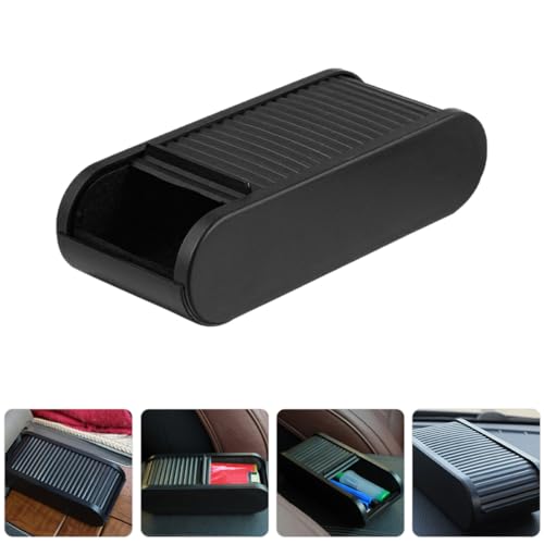 Caja de almacenamiento para asiento de coche TOYANDONA interior de plástico negro pack de 2 7