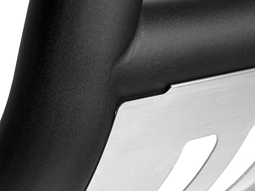 Image of Armordillo USA 7142176 Classic Bull Bar Fits 2005-2011 Dodge Dakota - Matte Black W /Aluminum Skid Plate