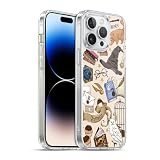 Head Case Designs Licenza Ufficiale Harry Potter Modello Hogwarts Deathly Hallows XXXVII Custodia Cover in Morbido Gel Compatibile con Apple iPhone 14 PRO Max