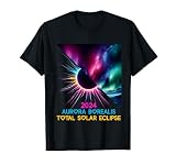 Aurora Borealis Total Solar Eclipse 2024 Northern Lights T-Shirt