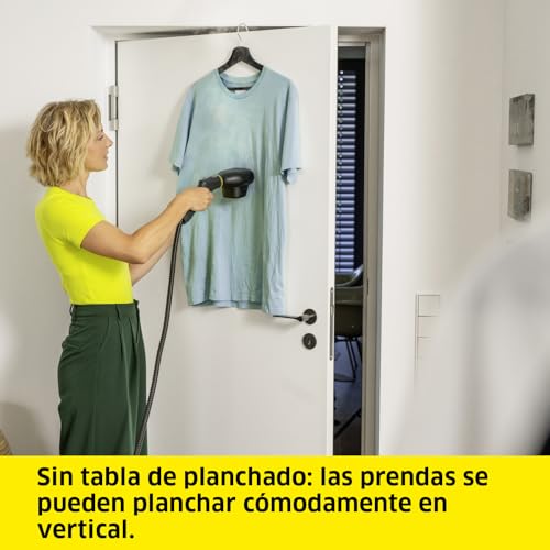 Plancha de vapor vertical Kärcher para eliminar arrugas en cortinas y ropa del hogar 6