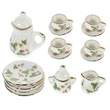 Jouets de tasse à thé - petits et compacts, réalistes, décoratifs et , parfaits pour ajouter une atmosphère vivante à votre mini maison, élégants et charmants, tasse de maison de poupée miniature