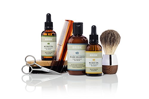 Brisk Beard Grooming Oil Liquid, Citrus For Beard Hair, 1.7 Oz #TOP6