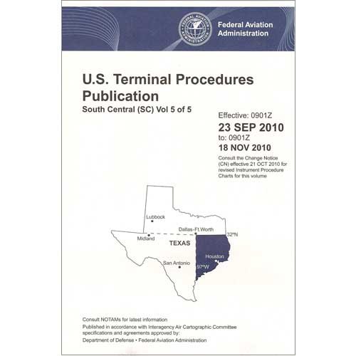 FAA IFR Terminal Procedures Bound South Central Vol 5