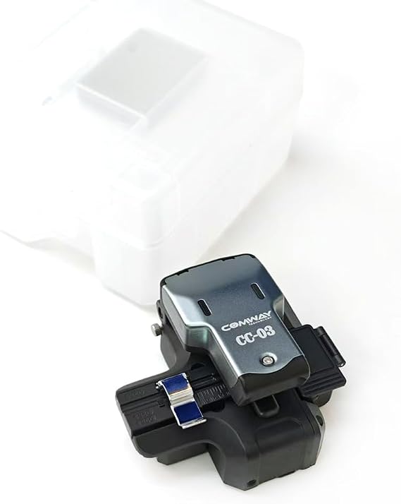 COMWAY CC-03 One-Step Fiber Cleaver High Precision Optical Fiber Cleaver 48000 Blade Life, Optical Fiber Cutter Tool