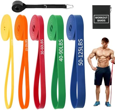 Gomas Elasticas Musculacion,5 Piezas Bandas Elasticas Musculacion...