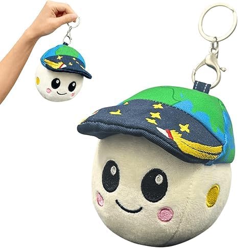 Artemis 2 Rise Pillow, Moon Mission Merch Pillows, Artemis II Rise Plush Keychain for Backpack & Handbags (keychain) - 1