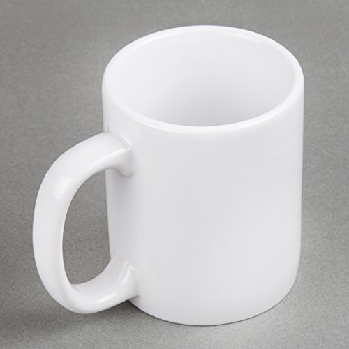 Creative Home - 85355 Creative Home Set Of 6 Piece, 12 Oz Ceramic Coffee Mug Tea Cup, 3-1/4" D X 4" H, White #TOP3