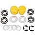 DVPARTS Front Wheel Bushing to Bearing Conversion Kit Compatible with John Deere D130 D140 D150 D160 D170 D100 D105 D110 D120 Lawn Mower