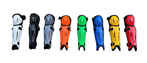 Hagan H-5.0 Shin Pad (Dek, Street And Ball Hockey) (Black: Senior 13-15'') #TOP6