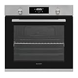 SHARP K-70P19INH-EU Einbaubackofen mit Heißluft, 78 L, 9 Ebenen, 9 Backofenfunktionen, Heißluft, Teleskopauszüge, Edelstahl