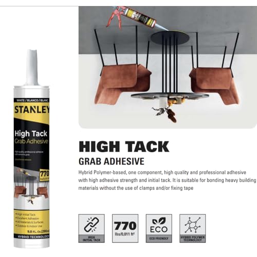 Adhesivo Stanley High Tack Grab 9.8 oz 12 unidades miniatura 2