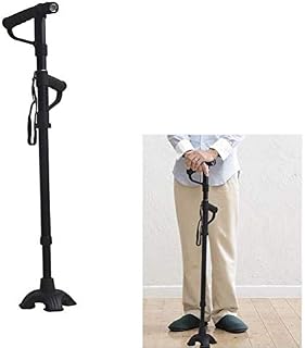 ZXY-NAN Walking Sticks Anti-Skid Adjustable Telescopic Canes with LED Light 10 Adjustable Height