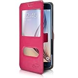 Karylax - Etui de Protection à Fenêtre Universel M Rose pour Smartphone...