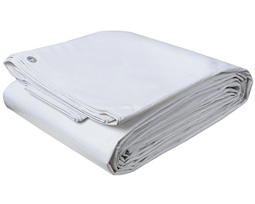 Miniatura 7 de Woltu Lona Impermeable Exterior 3x4m, 180g M Lona De Protección Toldo Reforzado Pe Con Ojales, Duradera Resistente A Los Rayos Uv Desgarros, Para Leña, Muebles, Jardín, Piscinia, Blanco