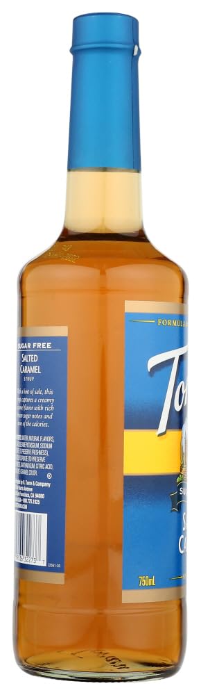 Torani Syrup, Sugar Free Salted Caramel, 25.4 oz (Pack of 12)