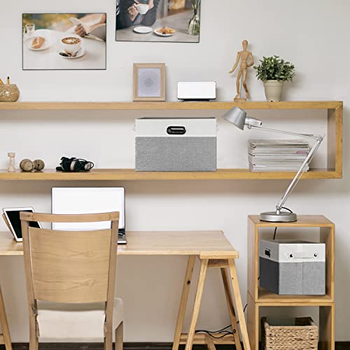 Glratia Sturdy Closet Storage Baskets For Shelves- Large Fabric Storage Bins For Clothes Toy Bin Book Storage Shelf Basket Cube Organizer For Home Office Nursery Bedroom #TOP4