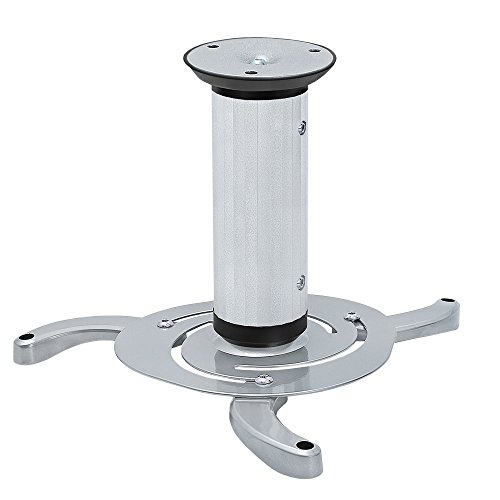 Cmple - Universal Adjustable Ceiling Projector Mount, 360 Degree Swivel Rotatable Projector Bracket
