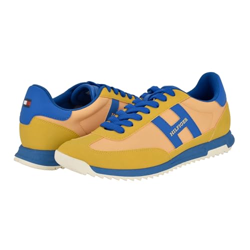 Tommy Hilfiger Men's Ganibel Sneaker, Mustard/Medium Blue 700, 11.5 by Tommy Hilfiger - Used condition - Image 6