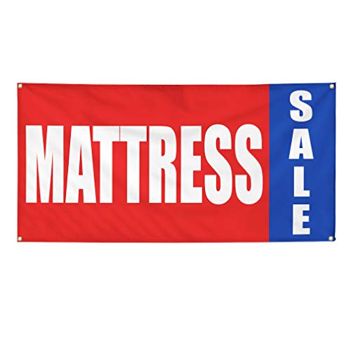 Vinyl Banner 48x96" Mattress Sale Outdoor Weatherproof Red