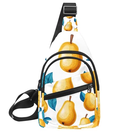 Sac à bandoulière poire design abstrait sacoche colorée femmes hommes
