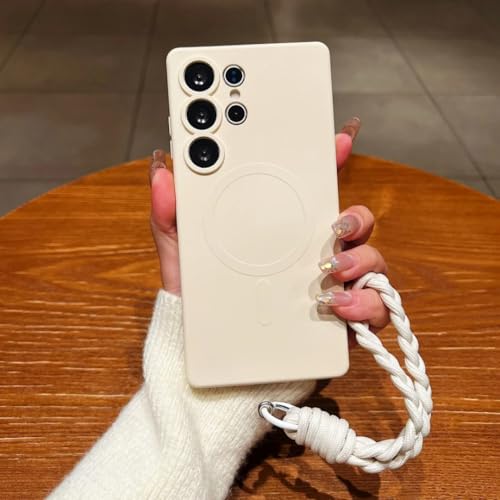 Coque silicone Samsung A55 anti-chute avec dragonne de maintien