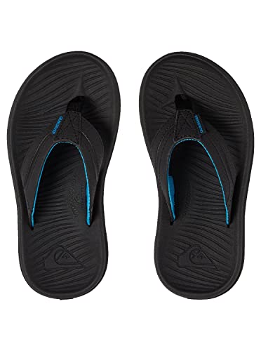 Quiksilver Boy's Oasis Youth Sandal, Black/Black/Brown, 5(37) M Us Big Kid #TOP3