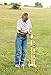 AmishToyBox.com Deluxe Croquet Game Set - 6 Player - with Wooden Stand (Three 28