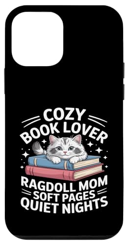 Cozy Book Lover Ragdoll Mom �\�t�g�y�[�W �Â��Ȗ� �X�}�z�P�[�X iPhone 12 mini �p