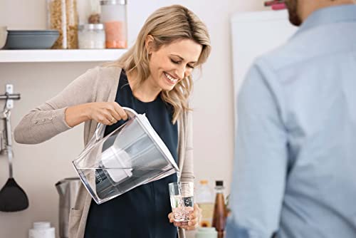 BRITA Wasserfilter Marella weiß inkl. 12 MAXTRA+ Filterkartuschen – BRITA Filter Jahrespaket zur Reduzierung von Kalk, Chlor & geschmacksstörenden Stoffen im Wasser - 5