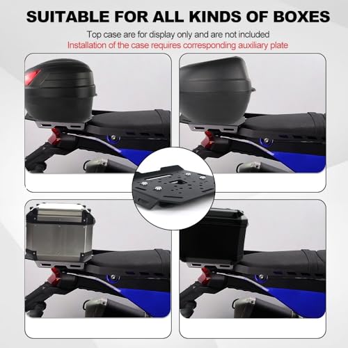 Porte-bagages Multistrada V4 support boîte moto plaque de fixation arrière monture 2021 2022 2023 - 7