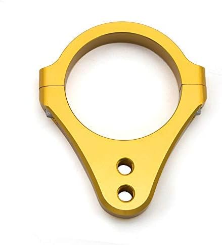 Miniatura 4 de Amortiguador de dirección universal de aluminio de 2.126 in de diámetro Tenedor Marco de montaje de abrazadera de montaje Fijador de pie para